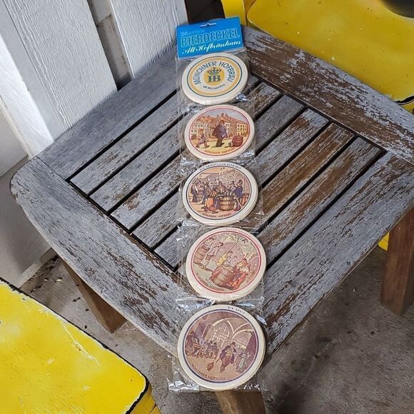 Hofbrauhaus Munchen Beer Stein Coasters Set of 20 Made on Germany - Picture 1 of 7